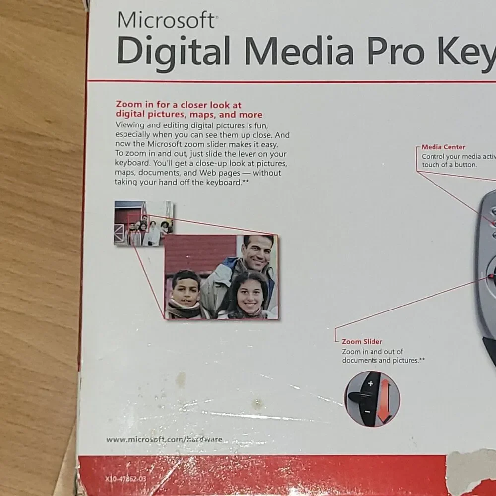 Microsoft Digital Media Pro Keyboard Model 1031 BX1-00005 Wired NEW